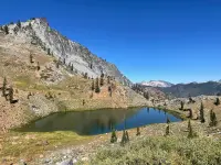 Backpacking in the Trinity Alps.